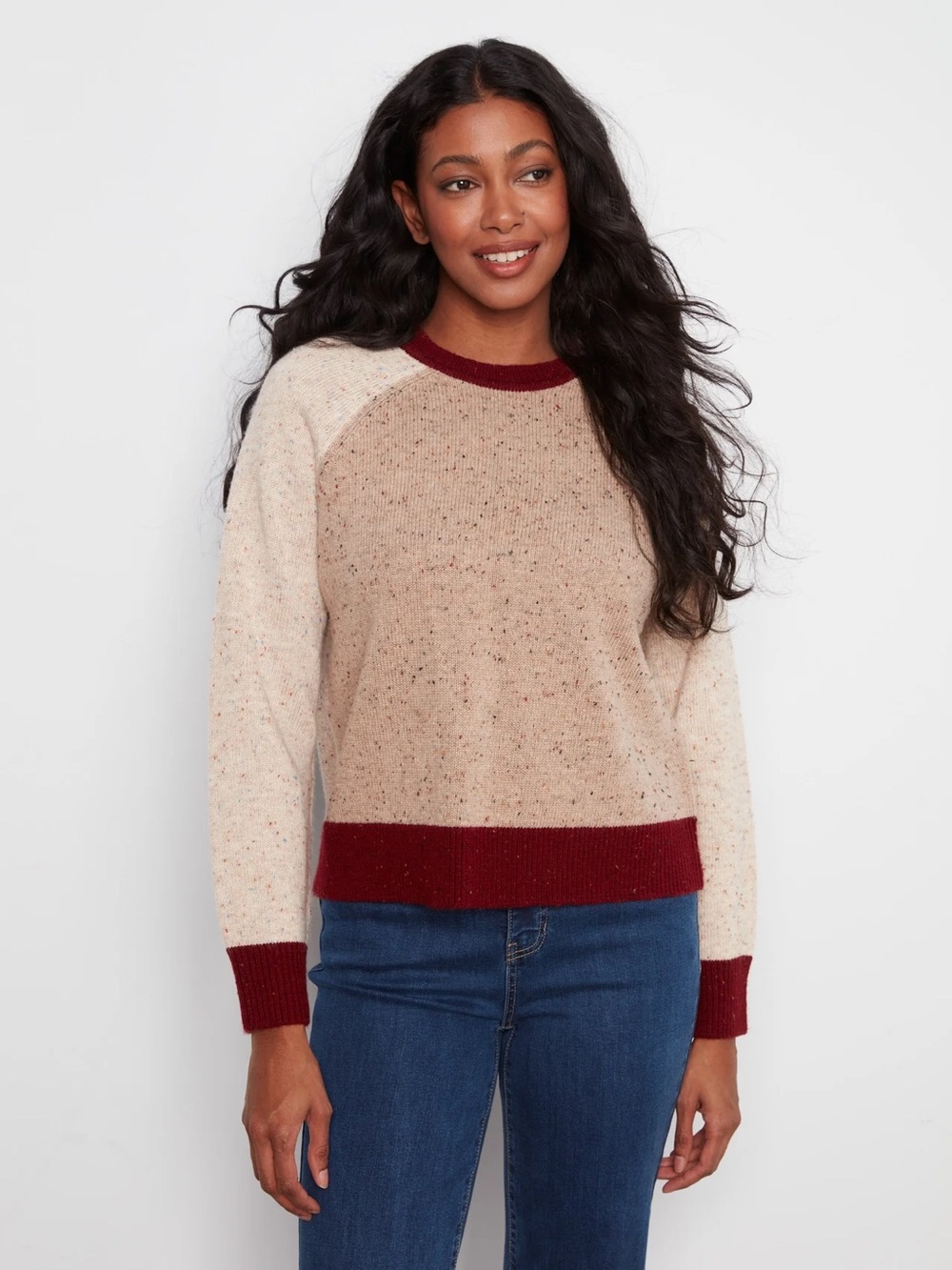 Color Block Knot Sweater - Picture 5 of 6
